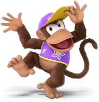 Art Diddy Kong violet Ultimate