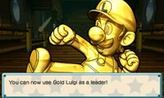 Luigi d'or jouable dans Puzzle & Dragons: Super Mario Bros. Edition