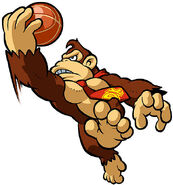 Donkey Kong en Mario Slam Basketball