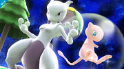 SSB4 Screenshot Mewtu und Mew