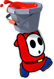 Shy Guy Paper Mario- Color Splash