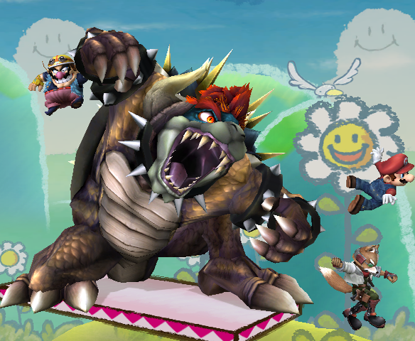 giga bowser vs mario