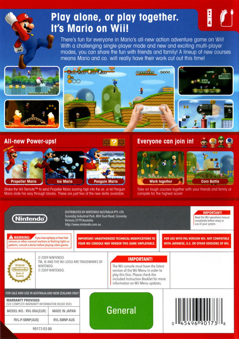 New Super Mario Bros. Wii - Nintendo Wii, Nintendo Wii