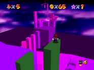The purple section, which is also turns pink nearer the top