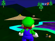 The course entry for Forest Of Figments, as seen from the overworld in the first act.