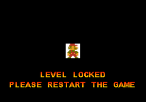 The Level Locked screen