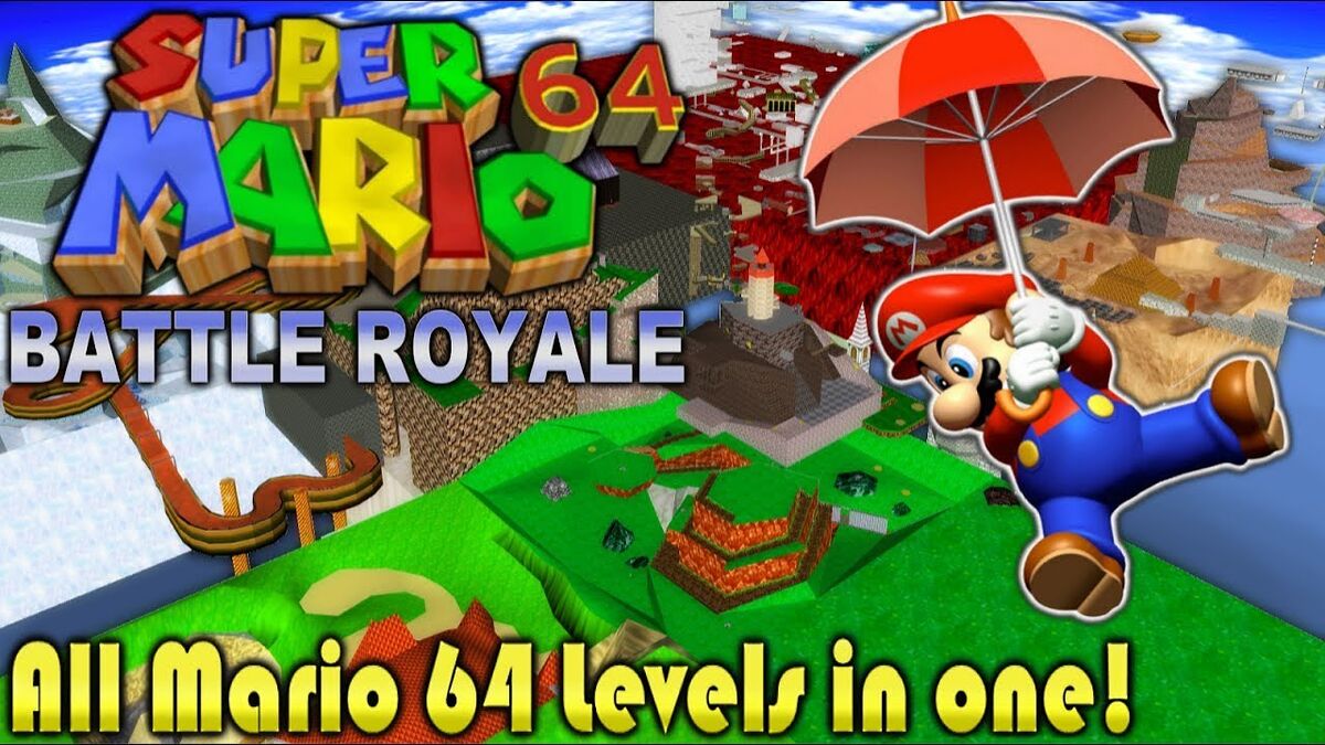 Mario Battle Royale. Super Mario 64 Levels. Sm64 Mod. Mario 64 1995 build.