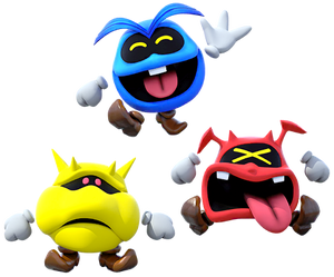 Nintendo's official artwork of the Viruses from the Dr. Mario games