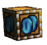 Blue coin box