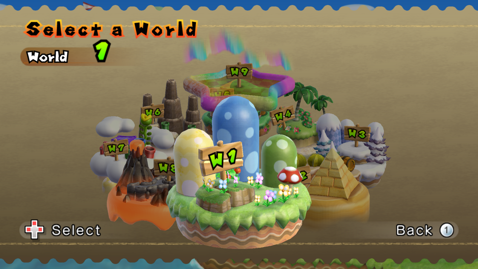World 6 (New Super Mario Bros. Wii), Wii Wiki