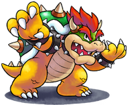 Mario luigi rpg style bowser ssb4 pose by master rainbow-dbrmcis