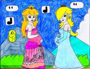 Pregnant Peach and Pregnant Rosalina