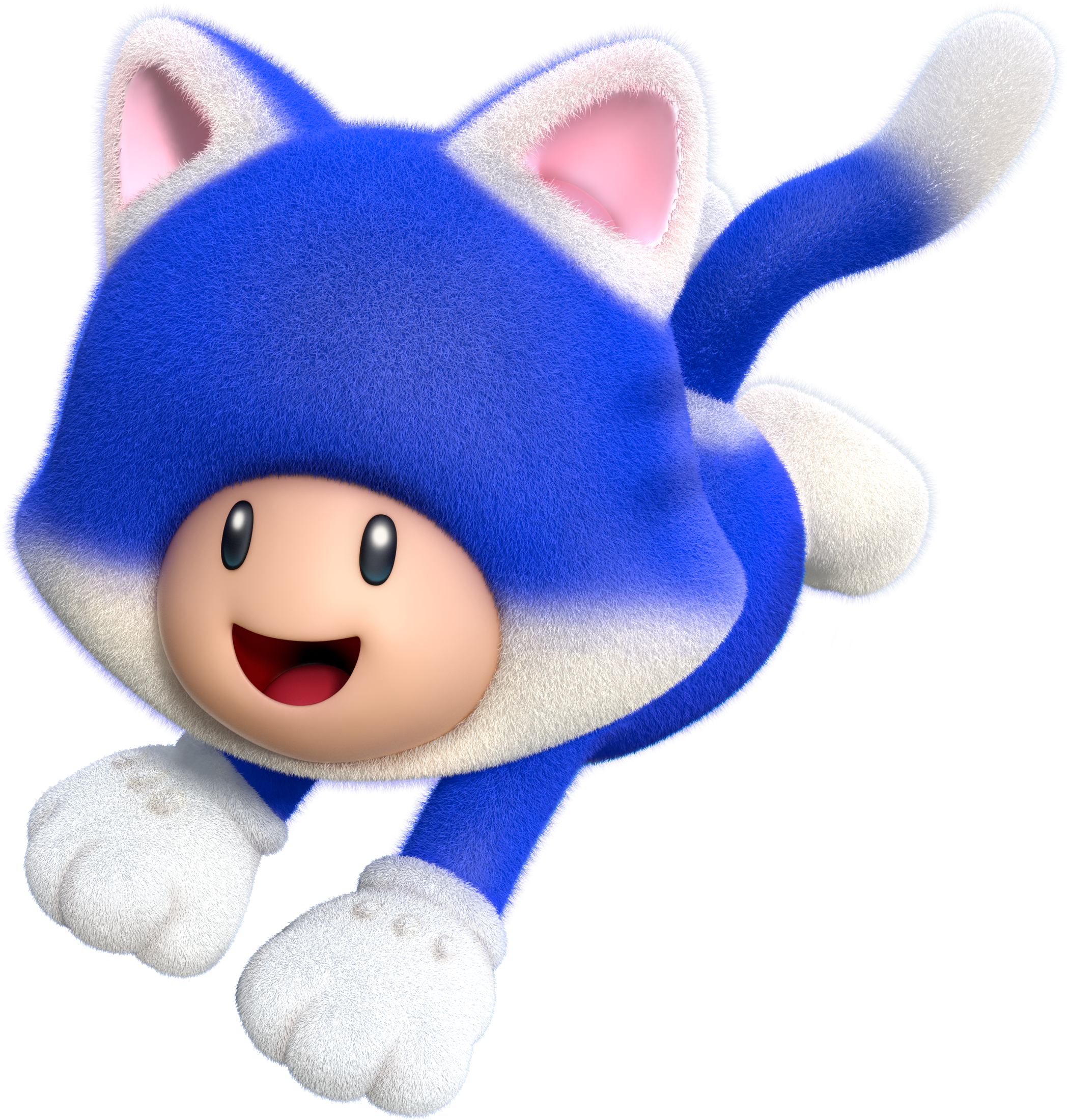 mario blue toad cat