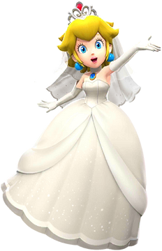 Princess peach in a wedding dress cheap