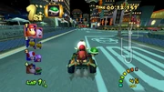  and  racing through the track.