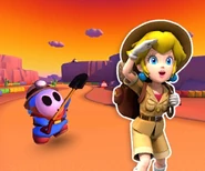 The track's icon featuring Explorer Peach.