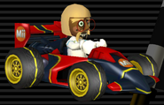 Male Mii's Sprinter, which has a black body and red accents.