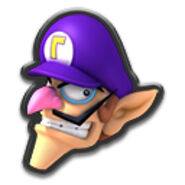 Waluigi's Icon in Mario Kart 8/Deluxe (2014/2017).