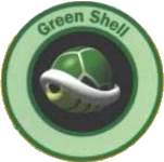 MK64 Green Shell.png (38 KB) The Green Shell badge from Mario Kart 64.