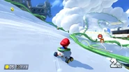 Cutting a turn.