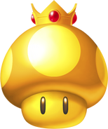 The Golden Mushroom from Mario Kart 7.