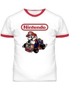 A Super Mario Kart shirt.