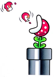 A Venus Fire Trap spitting 2 fireballs at an unsuspecting target!