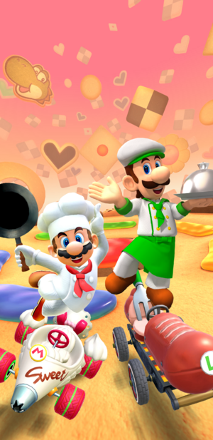 In my Nintendo rewards there is a Mario kart tour Halloween