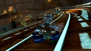 Metal Mario on the anti-gravity section.