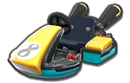 StandardKartBodyMK8 Yellow Teal