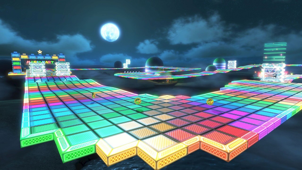 mario kart 8 rainbow road