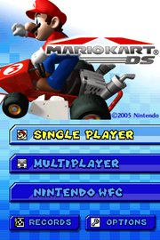 Title Screen (Mario Kart DS)