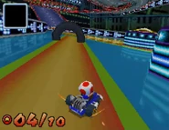 MKDS Mission 4-7 Gate.png (586 KB) Toad about to power boost through a gate.