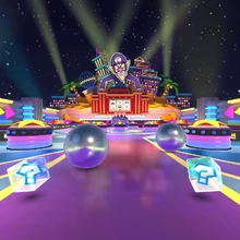 Waluigi Pinball in Mario Kart Tour, rocking out a Las Vegas theme across the pinball table!