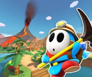 Track icon in Mario Kart Tour starring Light-blue Shy Guy (Explorer)!