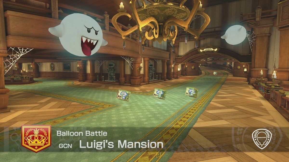 Luigi s Mansion battle stage Mario Kart Racing Wiki Fandom