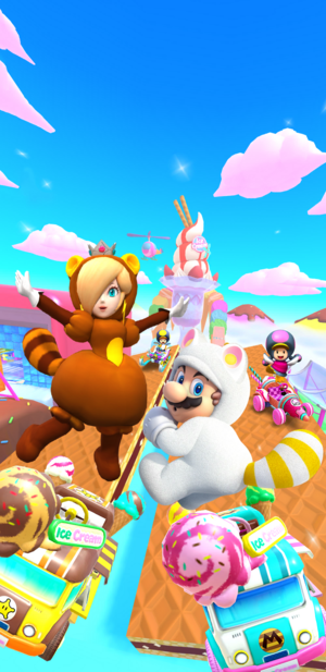 Mario Kart Tour on X: The Ocean Tour is wrapping up in #MarioKartTour.  Next up is the Sundae Tour featuring the course Sky-High Sundae! Towering  ice-cream cones and parfaits await!  /