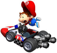 Baby Mario in his Standard Kart S.