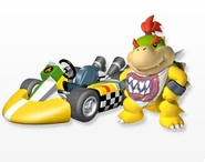 Artwork of Bowser Jr. with his Standard Kart M in Mario Kart Wii