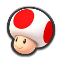 Toad's icon in Mario Kart 8 and Mario Kart 8 Deluxe.