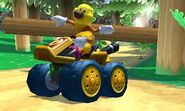 Wigger racing in Rock Rock Mountain in Mario Kart 7.