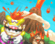 The track's icon features Wario and DK violently suffering from lava. Ouch...