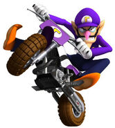 Waluigi in Mario Kart Wii (2008).