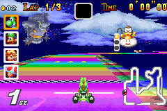 Rainbow Road (GBA) | Mario Kart Racing Wiki | Fandom