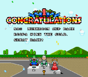 Super Mario Kart Award Ceremony