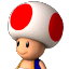 Toad's icon in Mario Kart Wii and Mario Kart 7.