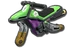 StandardBikeBodyMK8 LimeGreen Purple