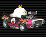 King Boo in His Flame Flyer.