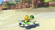 Koopa Troopa racing in Animal Crossing in Mario Kart 8.