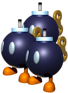 A fanmade Triple Bob-omb for Mario Kart: Double Dash/Mario Kart DS.